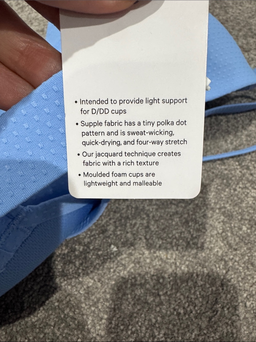 lululemon athletica Sky Blue Like a Cloud Longline Sports Bra - Picture 5 of 5